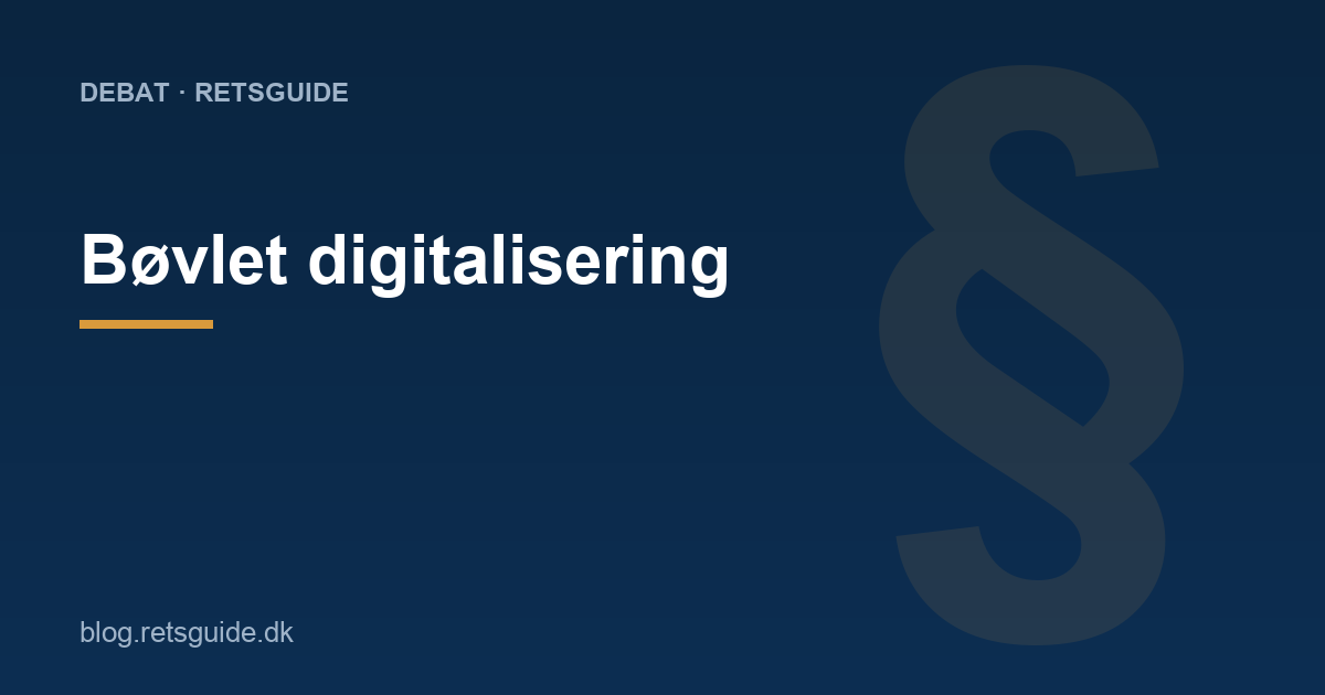 Bøvlet digitalisering