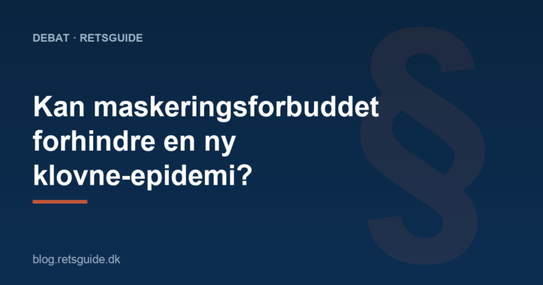 Kan maskeringsforbuddet forhindre en ny klovne-epidemi?